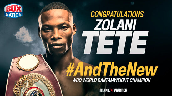 Zolani Tete WBO World Bantamweight Champion