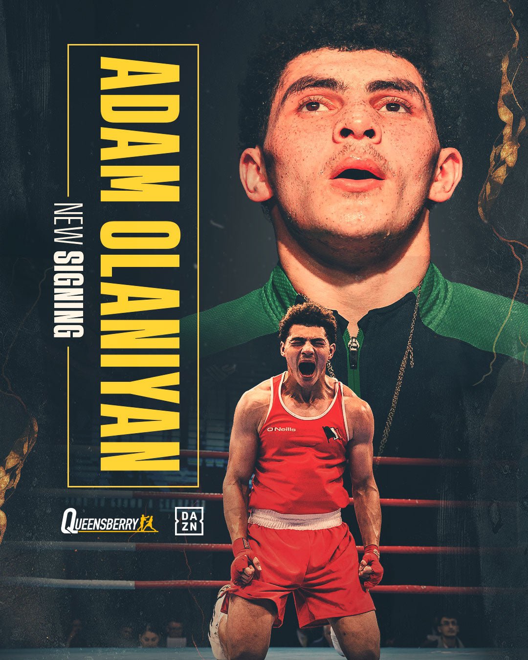 Teenage Irish Heavyweight Olaniyan signs with Queensberry - Queensberry