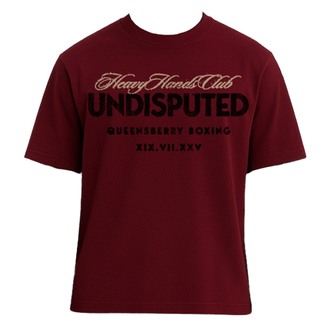 UNDISPUTED Short Sleeve Burgundy T-Shirt