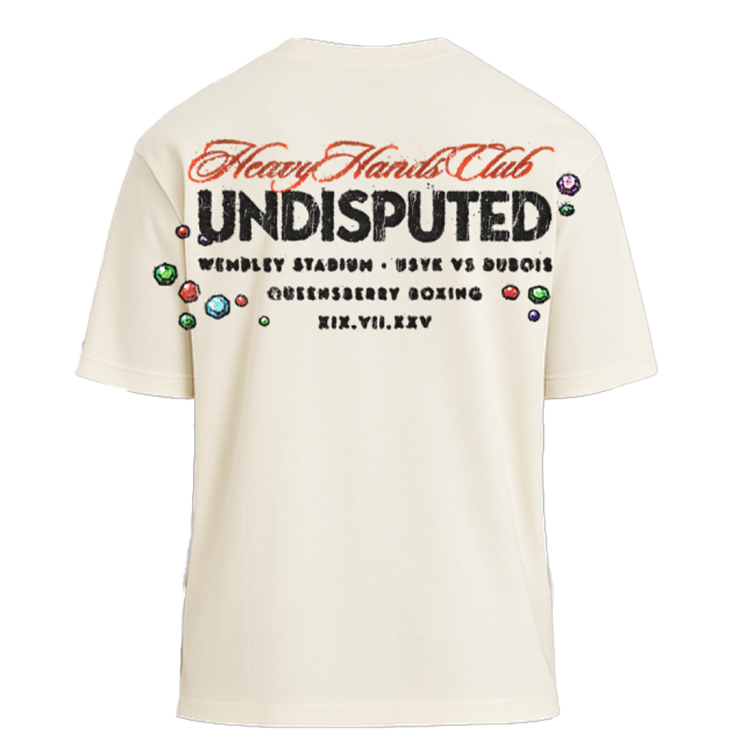 The Four Belts UNDISUPTED Short Sleeve Ecru T-Shirt