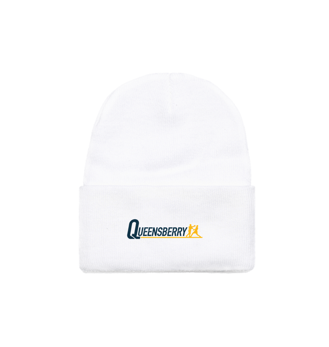 White Beanie Front