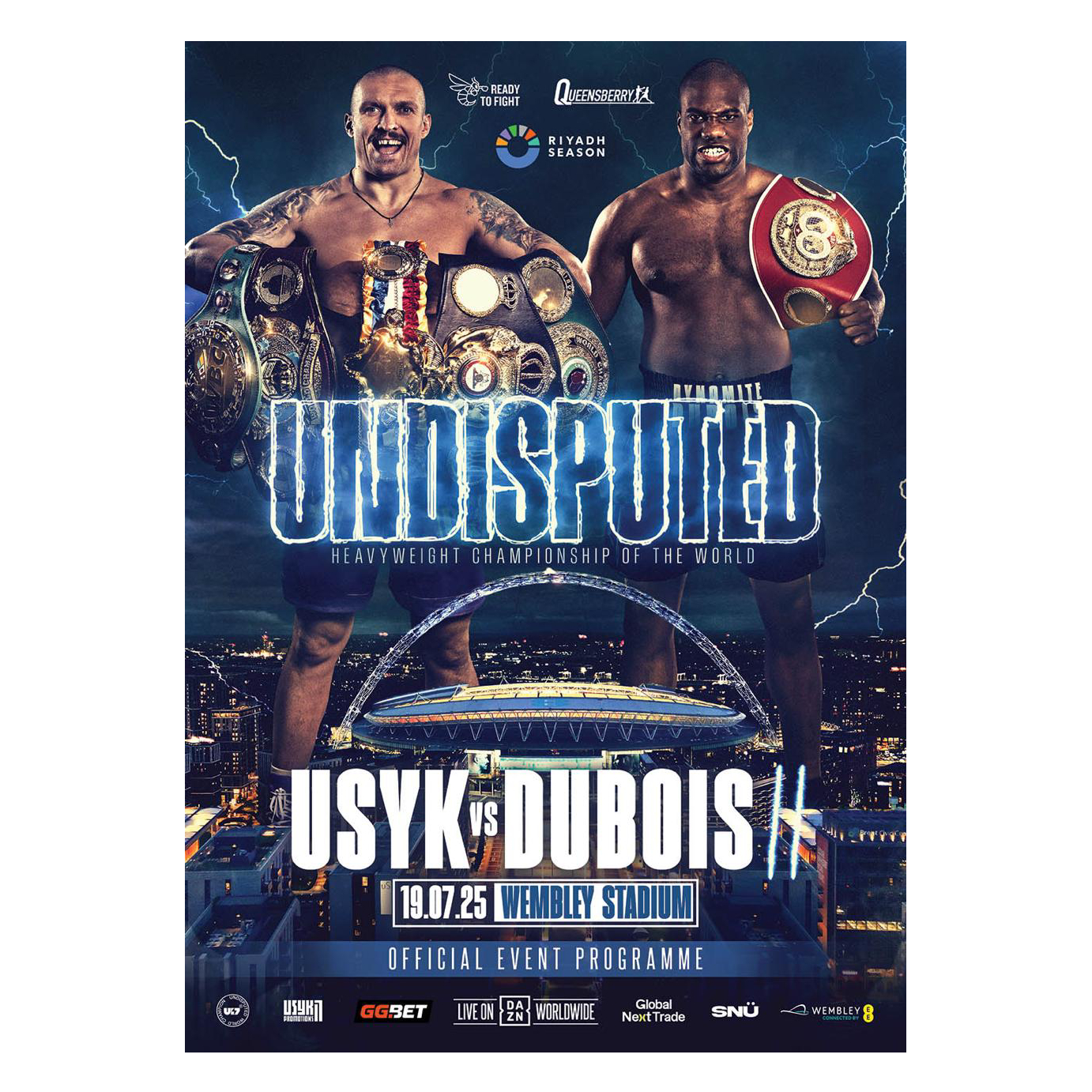 UNDISPUTED Official Fight Night Programme