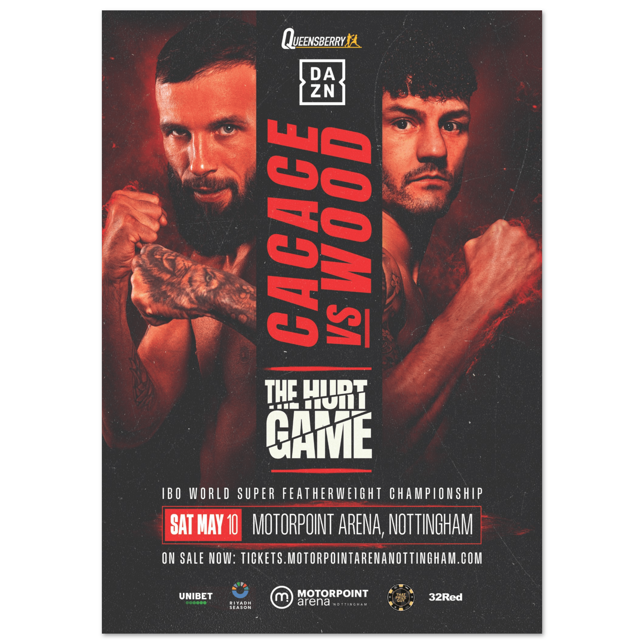 Anthony Cacace vs Leigh Wood - Fight Night Official Poster - Queensberry
