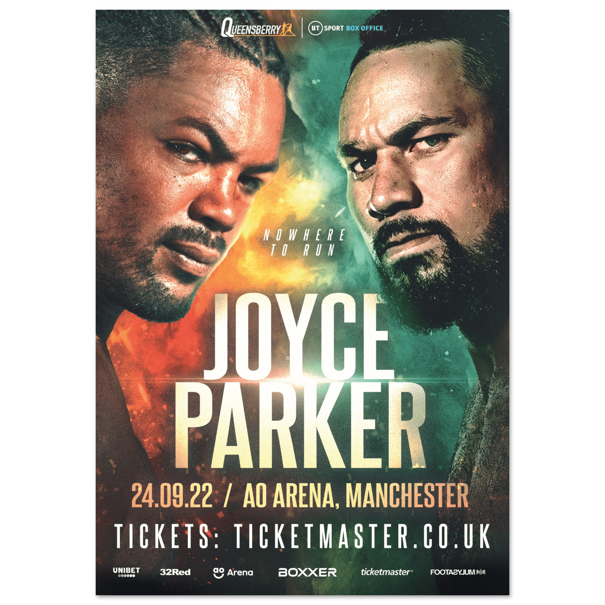 Joe Joyce vs Joseph Parker - Fight Night Official Poster - Queensberry