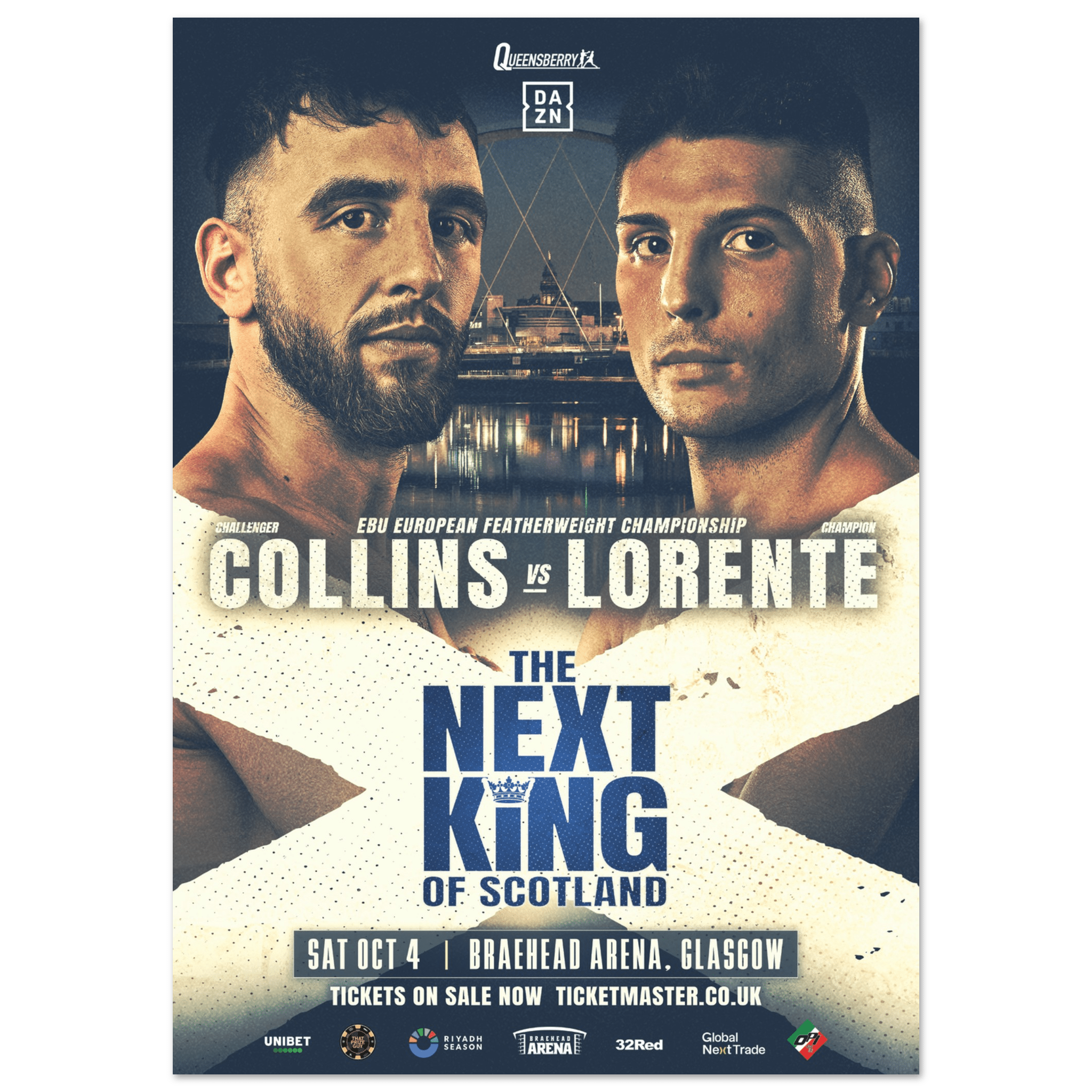 Nathaniel Collins vs Cristobal Lorente - Fight Night Official Poster - Queensberry