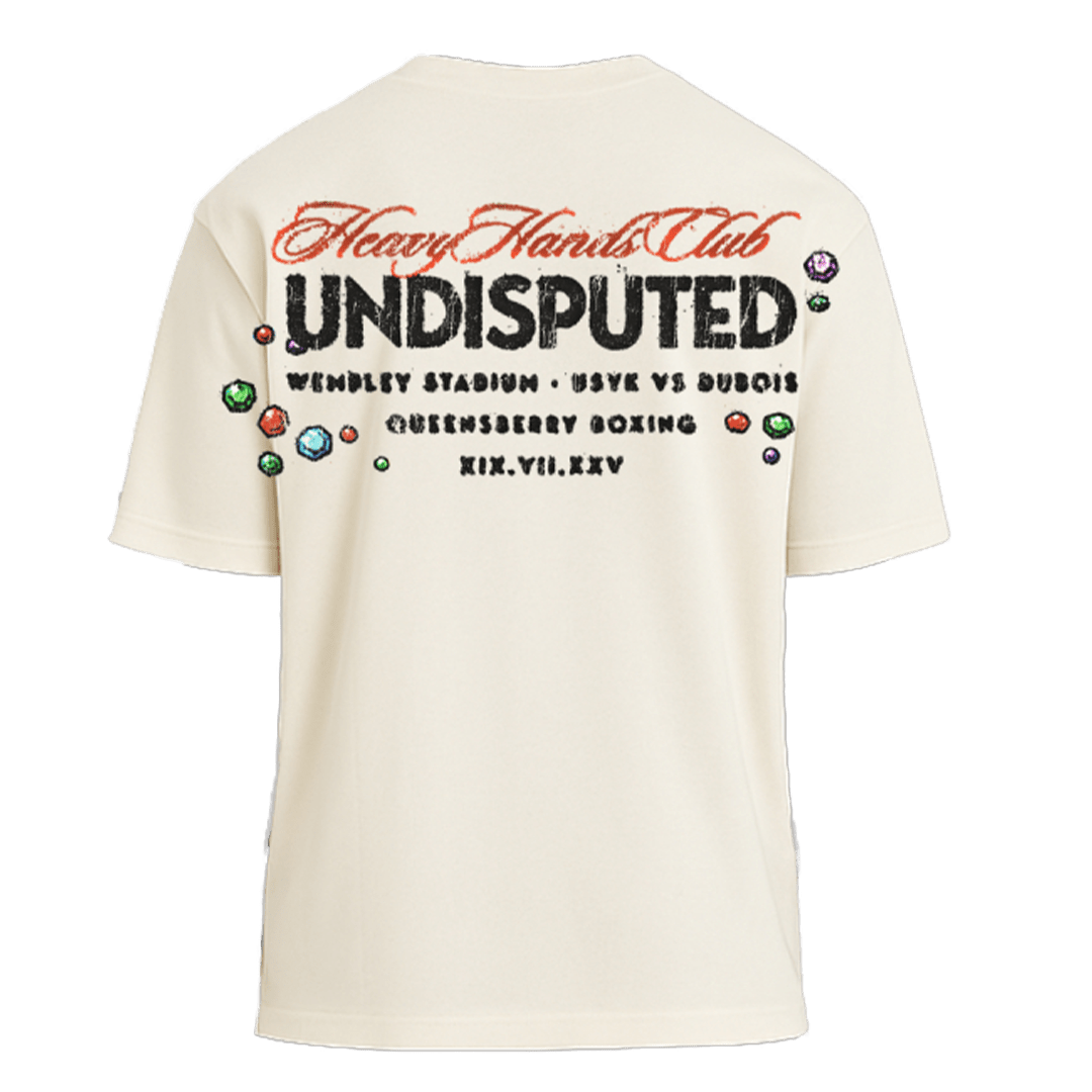 The Four Belts UNDISPUTED Short Sleeve Ecru T-Shirt - Queensberry