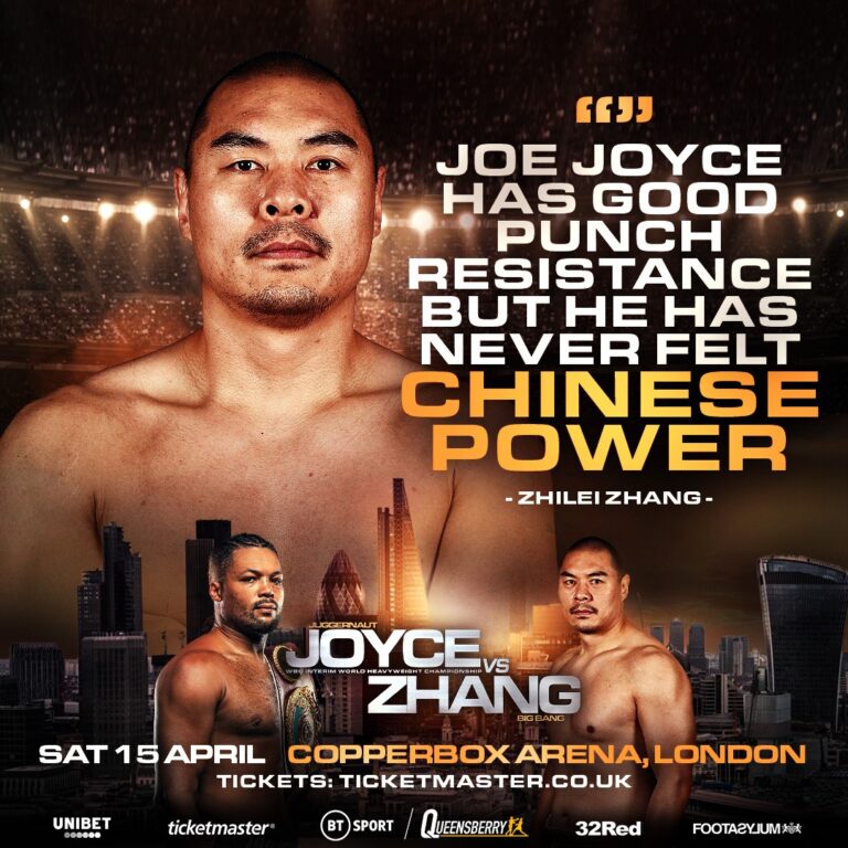 Zhang Warns Joyce Of Chinese Power Surge