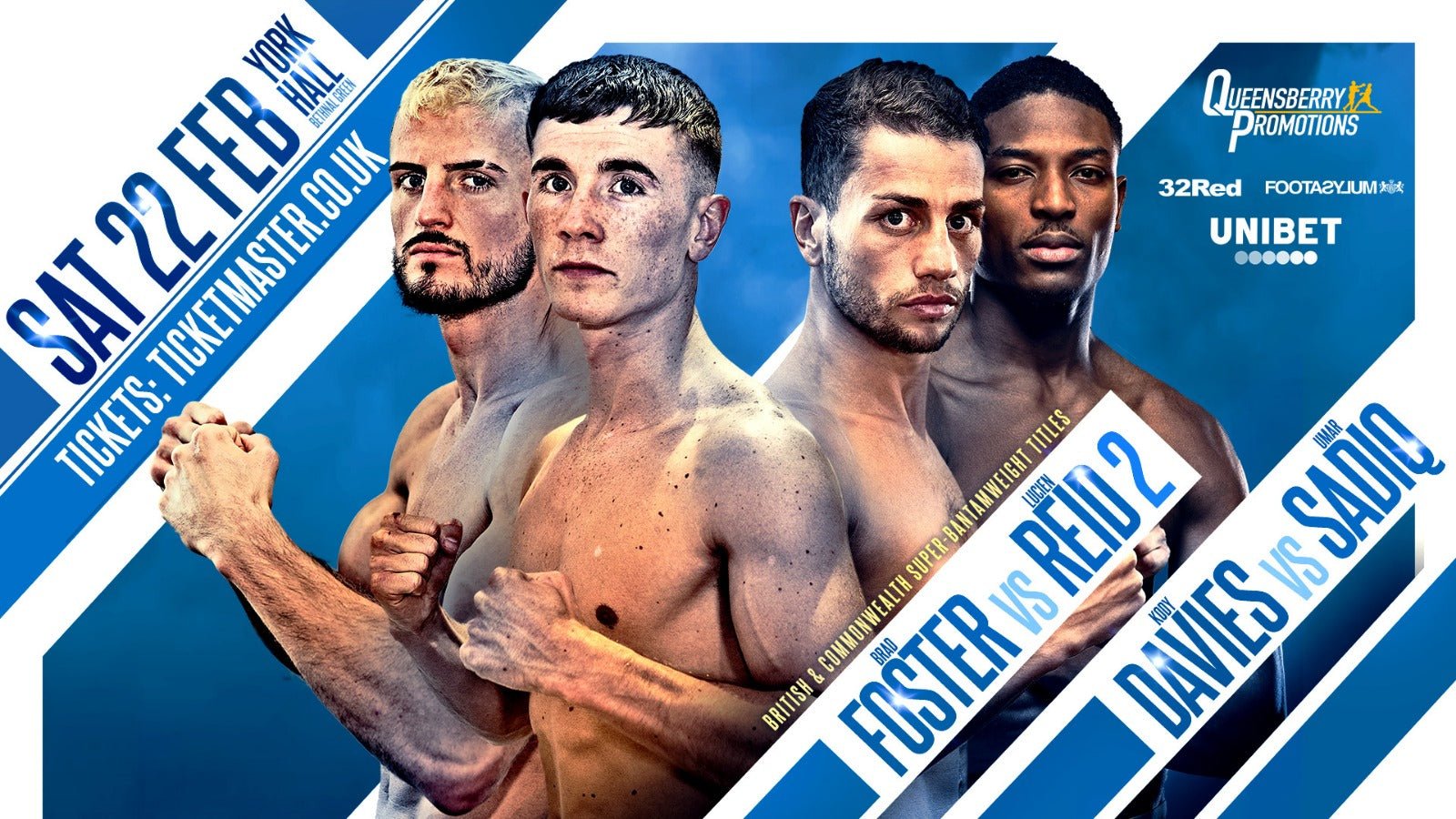 Brad Foster And Lucien Reid Rematch Confirmed For Feb 22 At London's Iconic York Hall. - Queensberry