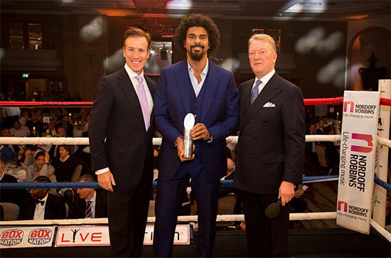 David Haye Takes Home Boxing Icon Award At Annual Nordoff Robbins Boxing Dinner - Queensberry