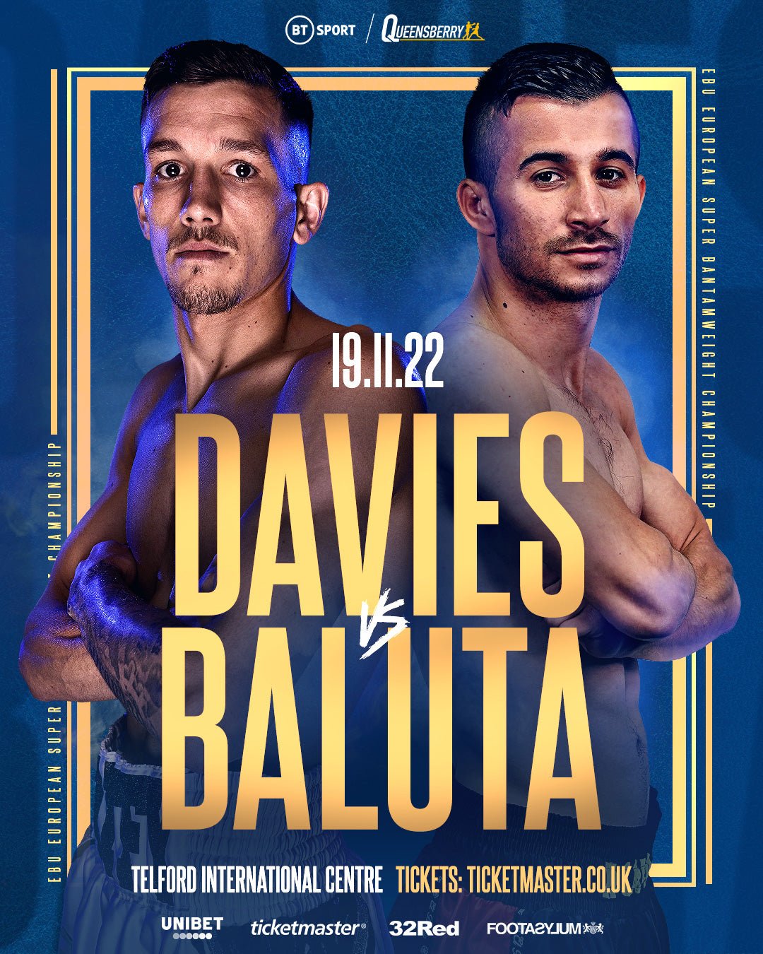 Davies & Baluta To Battle For Euro Glory In Telford, 19 November - Queensberry