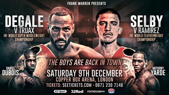 Degale Faces Truax On London Homecoming While Selby Takes On Ramirez - Queensberry