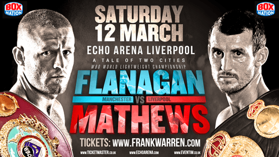 Flanagan Injury Reschedules Showdown With Mathews To Saturday 12Th March At Echo Arena - Queensberry
