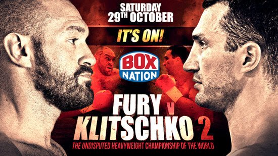 Fury V Klitschko Ii Confirmed For Saturday 29Th October, Live And Exclusive On Boxnation - Queensberry