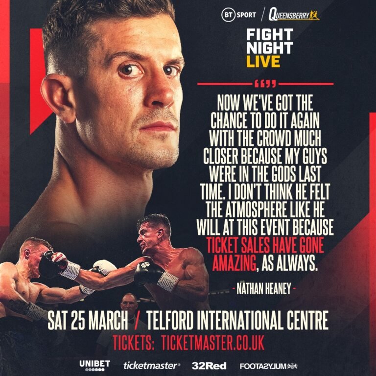 Heaney Healed And All Set For Flatley Sequel - Queensberry