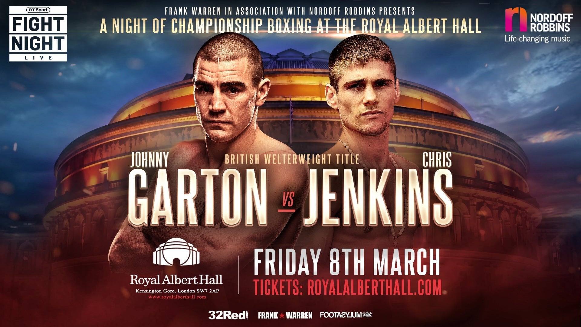 Johnny Gets Jenkins Defence At Royal Albert Hall - Queensberry