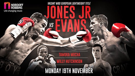 Jones And Evans Fight For Wbo European Title At Nordoff Robbins Charity Show - Queensberry
