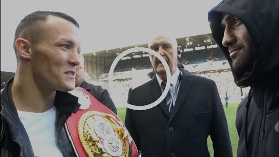 Josh Warrington And Kid Galahad Share Heated Face Off At Elland Road - Queensberry