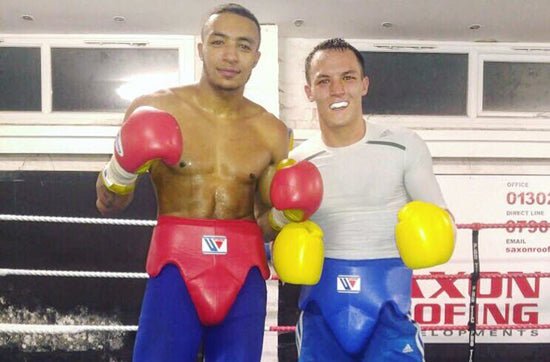 Josh Warrington And Zelfa Barrett Spar In Preparation For October 21St - Queensberry