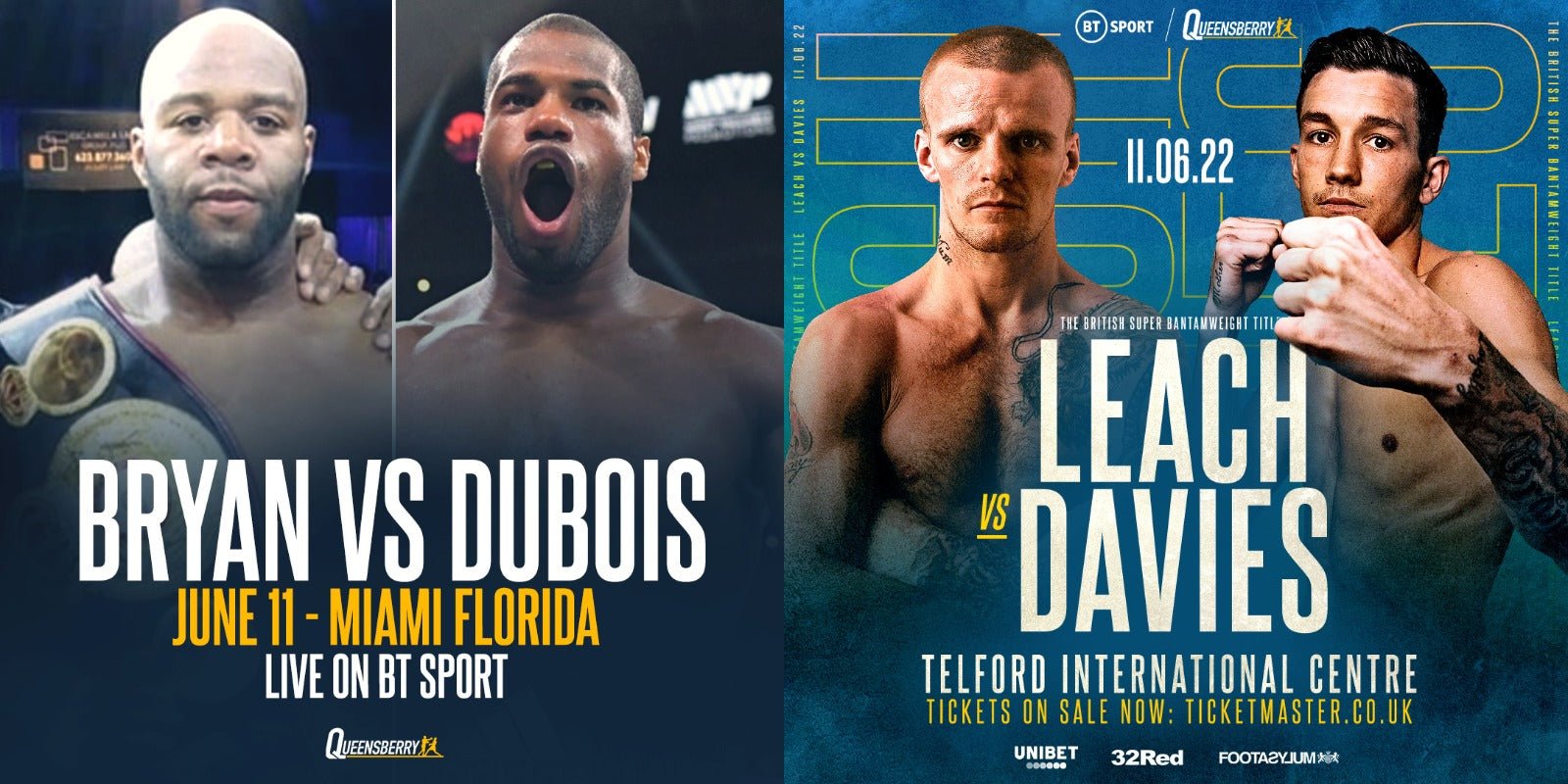 June 11 Double Live On Bt Sport - Queensberry