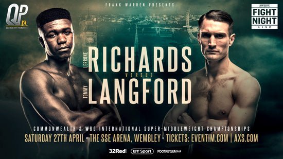 Langford: "Richards Hasn'T Fought Anybody - This Is A Big Step Up For Him!" - Queensberry