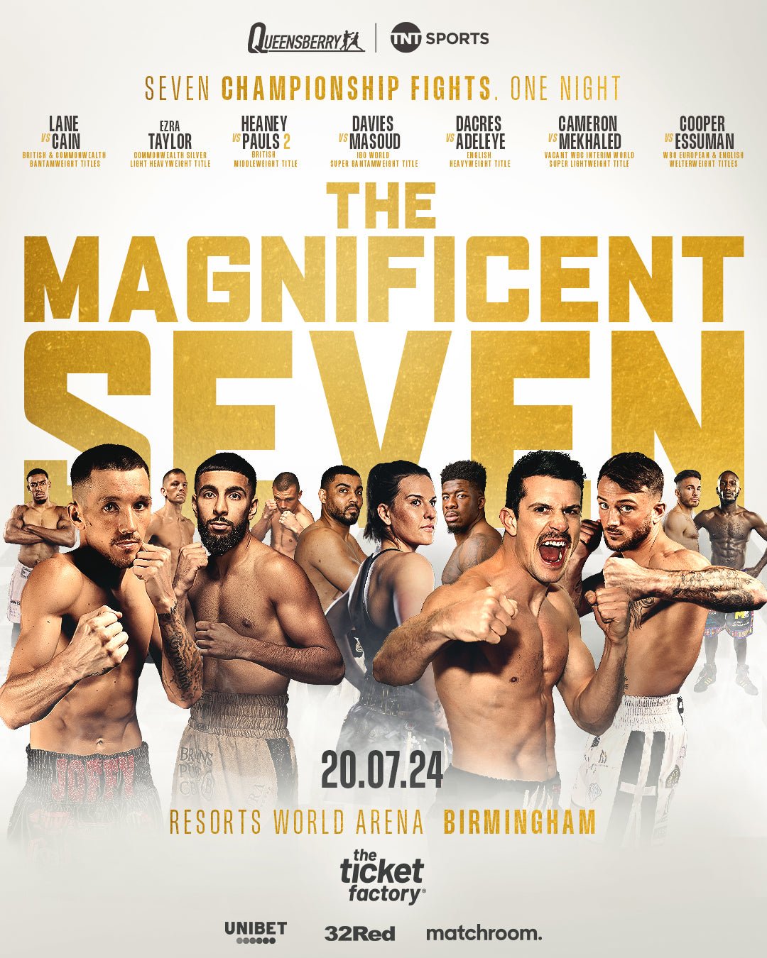 Magnificent Seven Back To Brum On 20 July - Queensberry