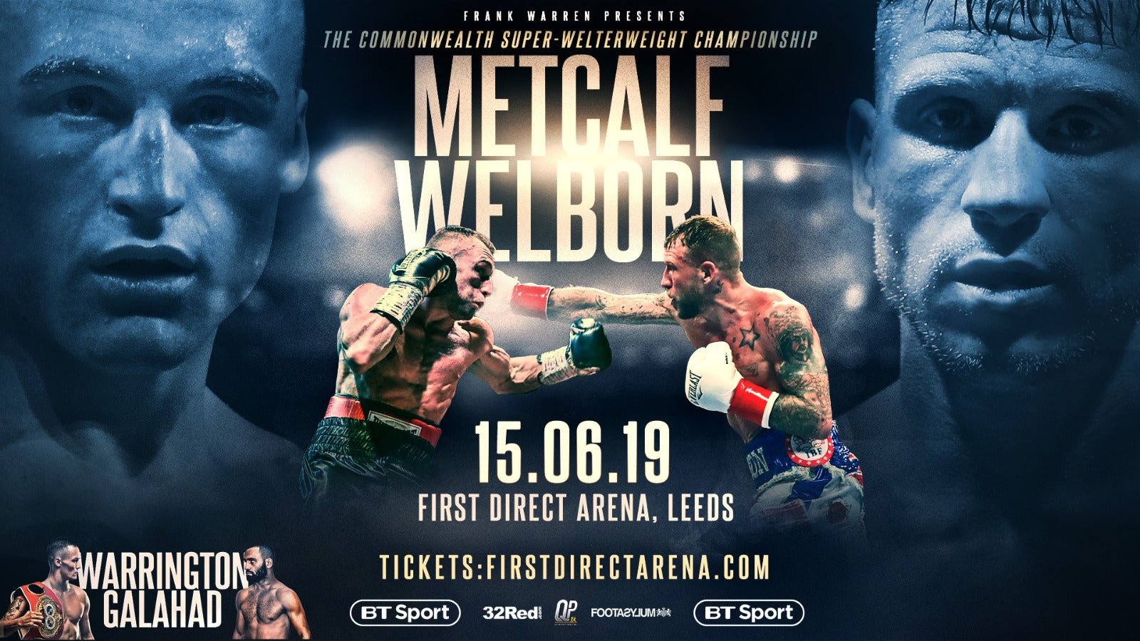 Metcalf And Welborn Square Off On Warrington-Galahad Card - Queensberry
