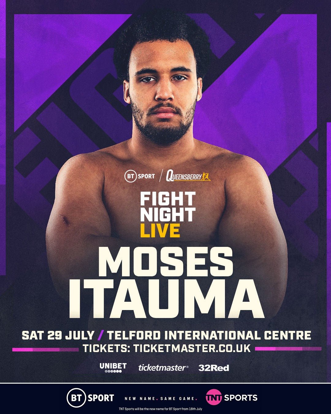 Moses Itauma Back In Telford - Queensberry