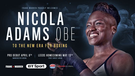 Nicola Adams Obe Signs With Frank Warren With Fights To Be Broadcast Live On Bt Sport And Boxnation - Queensberry
