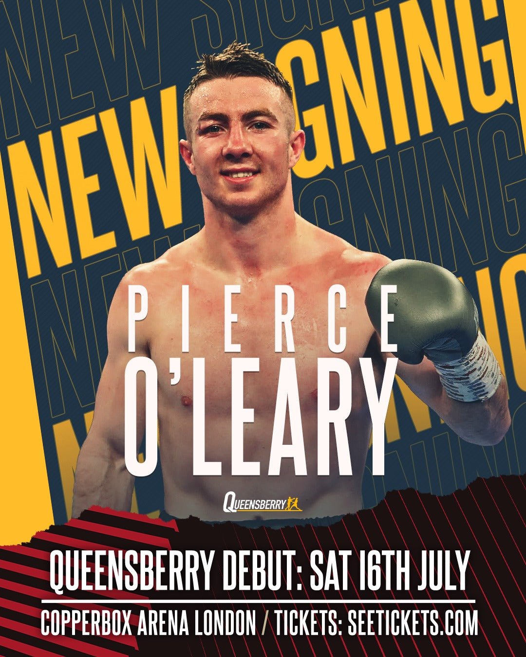 Pierce O'Leary Links Up With Queensberry - Queensberry