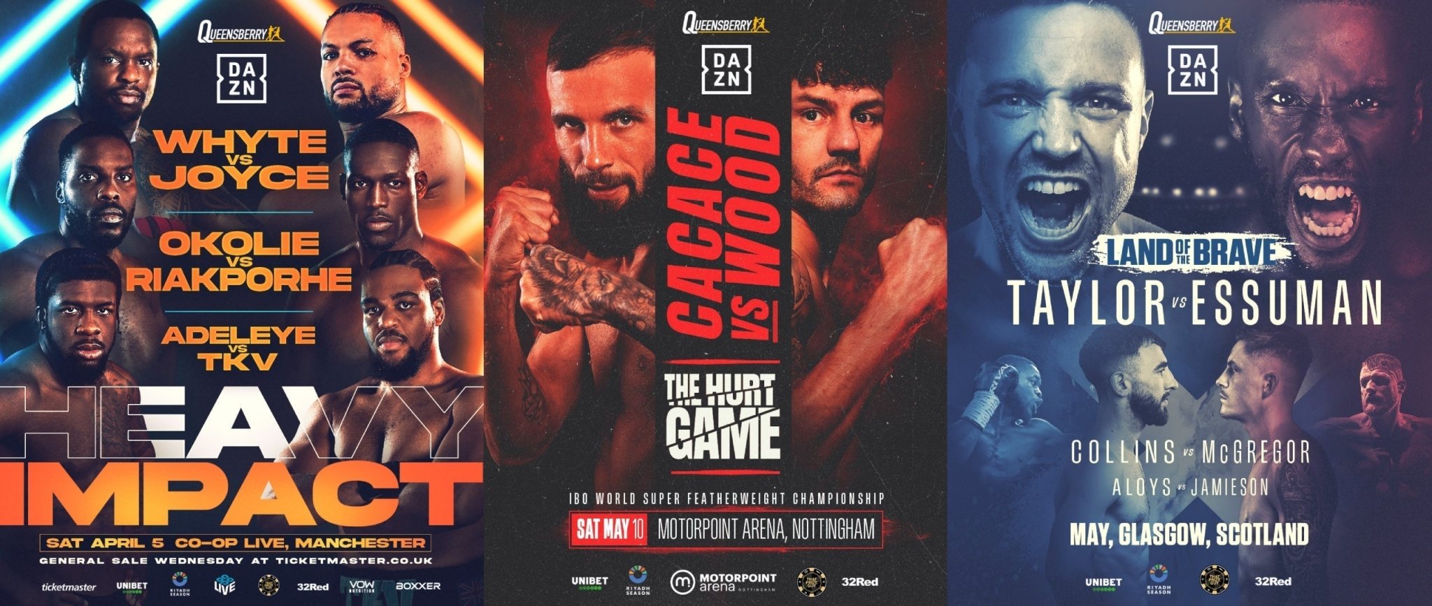 Queensberry and DAZN announce huge opening schedule - Queensberry