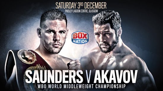 Saunders V Akavov Postponed To December 3 - Queensberry