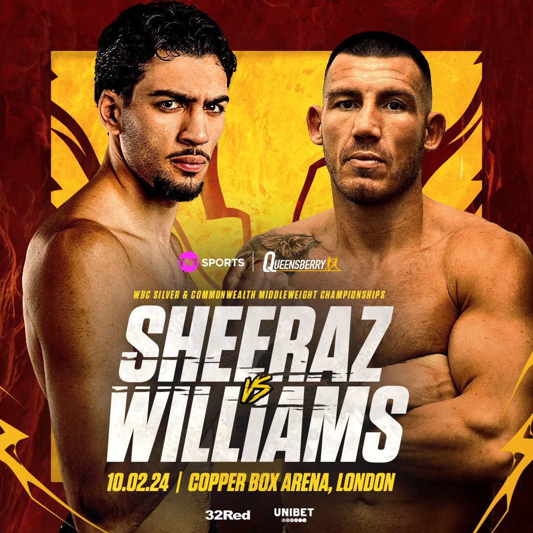 Sheeraz Vs Williams Back On For 10 February At The Copper Box - Queensberry