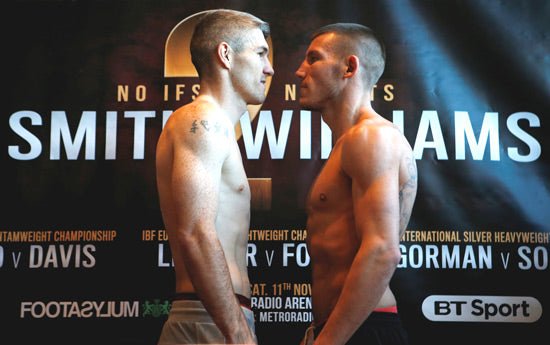 Smith V Williams 2 Weights And Running Order - Queensberry