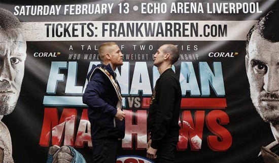 Sparks Fly As Flanagan And Mathews Go Head-To-Head At Press Conference - Queensberry