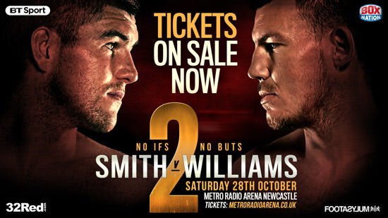 Tickets Go On Sale For Smith V Williams Newcastle Rematch - Queensberry
