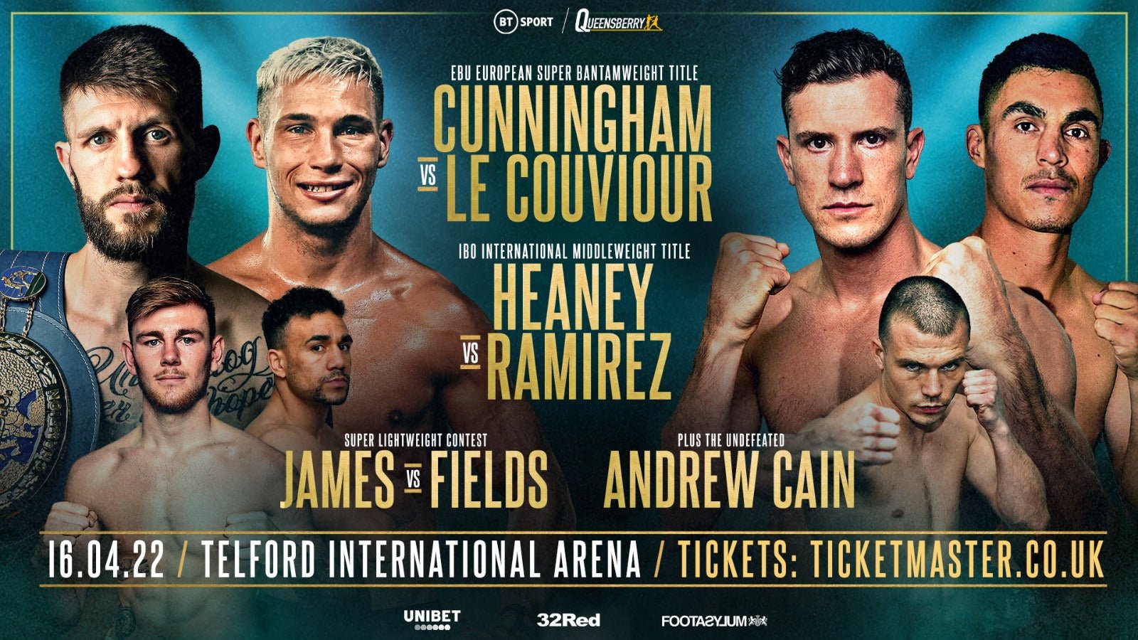 Titles At The Treble In Telford - Queensberry