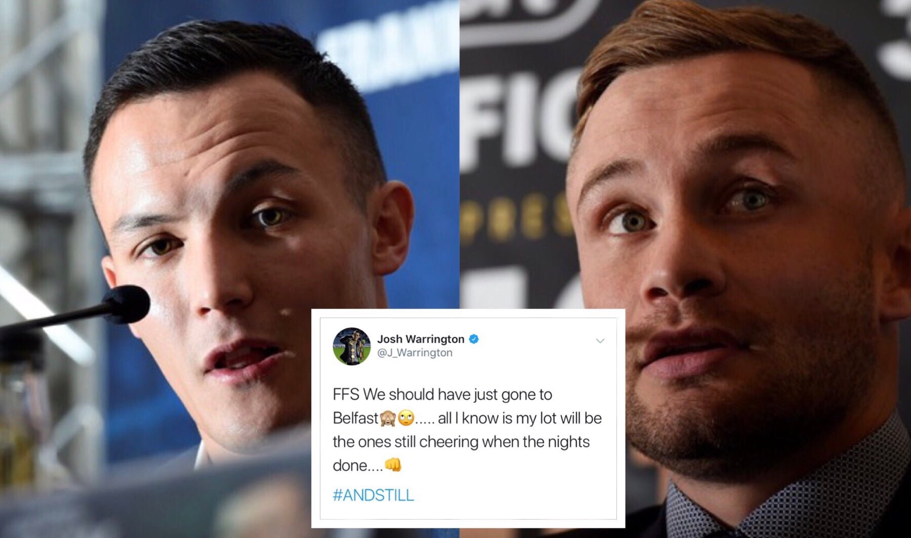 Warrington & Frampton Exchange Jabs On Social Media - Queensberry