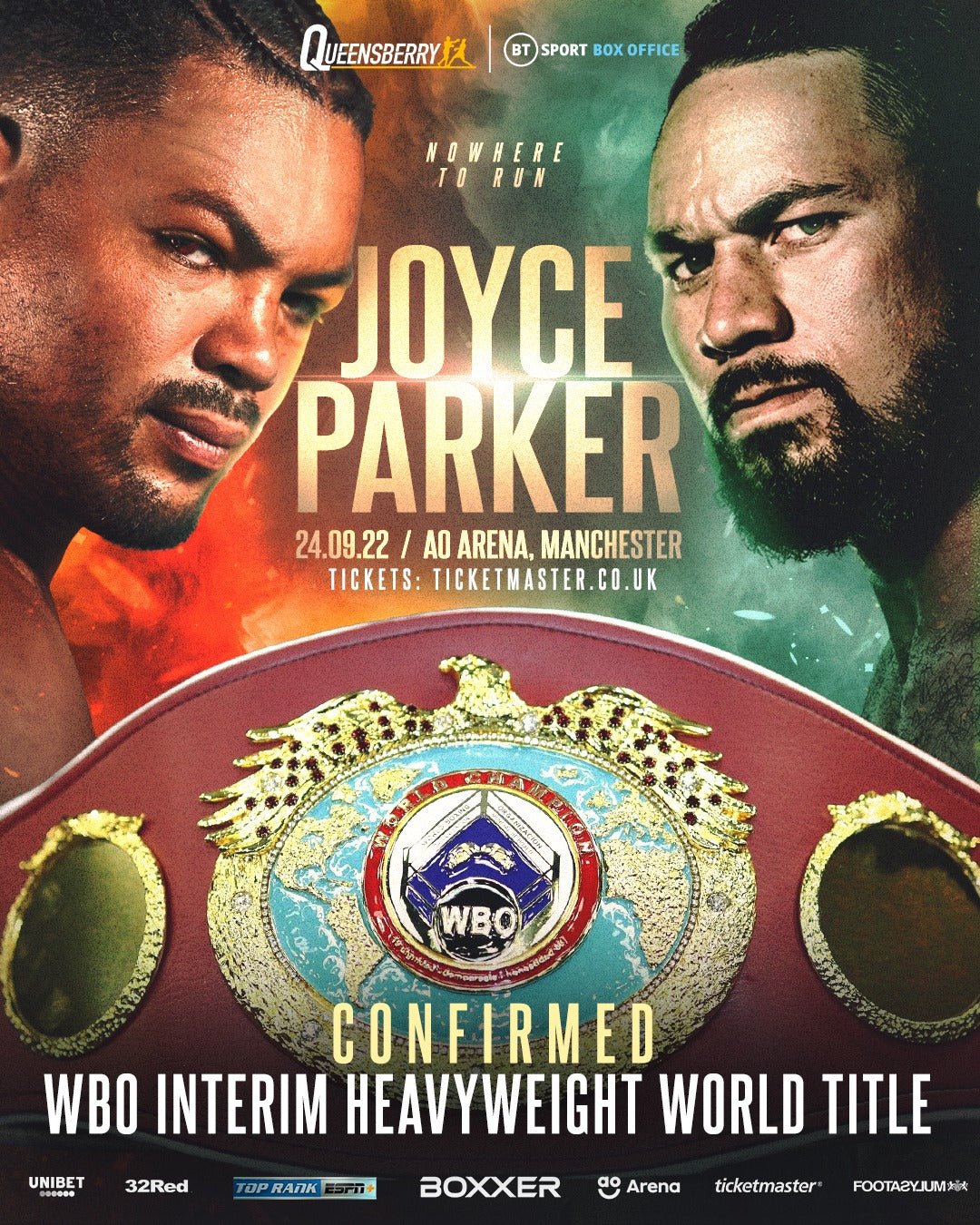 Wbo Interim Title Confirmed For Joyce-Parker - Queensberry