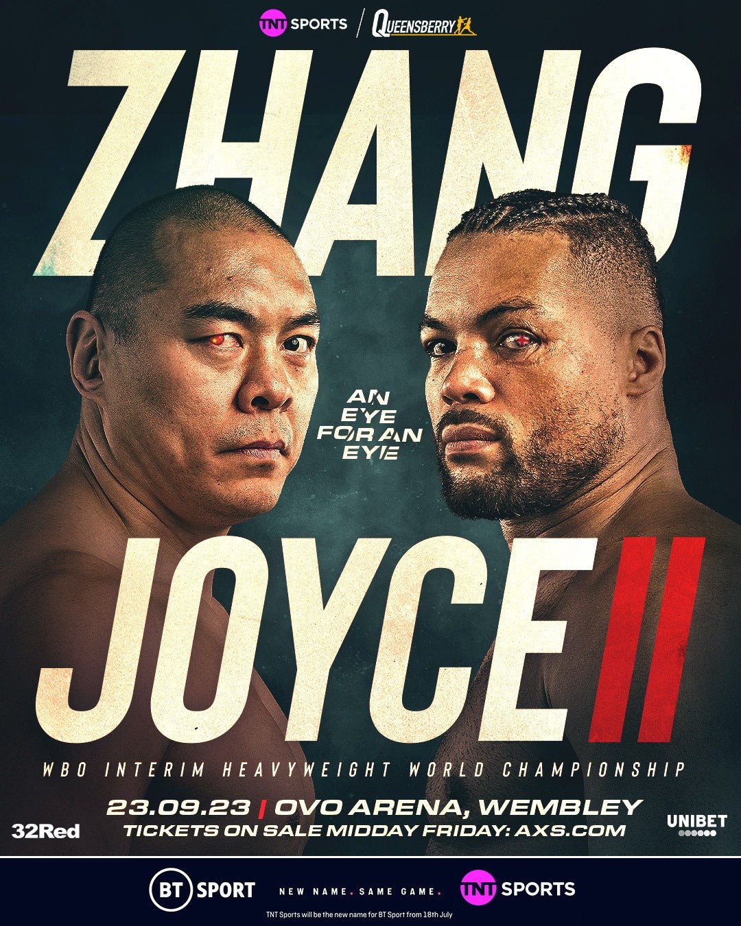 Zhang Vs Joyce Ii Set For 23 September At Ovo Arena - Queensberry