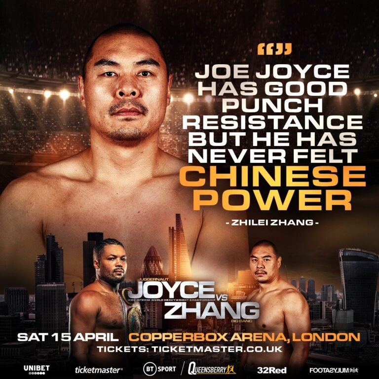 Zhang Warns Joyce Of Chinese Power Surge - Queensberry