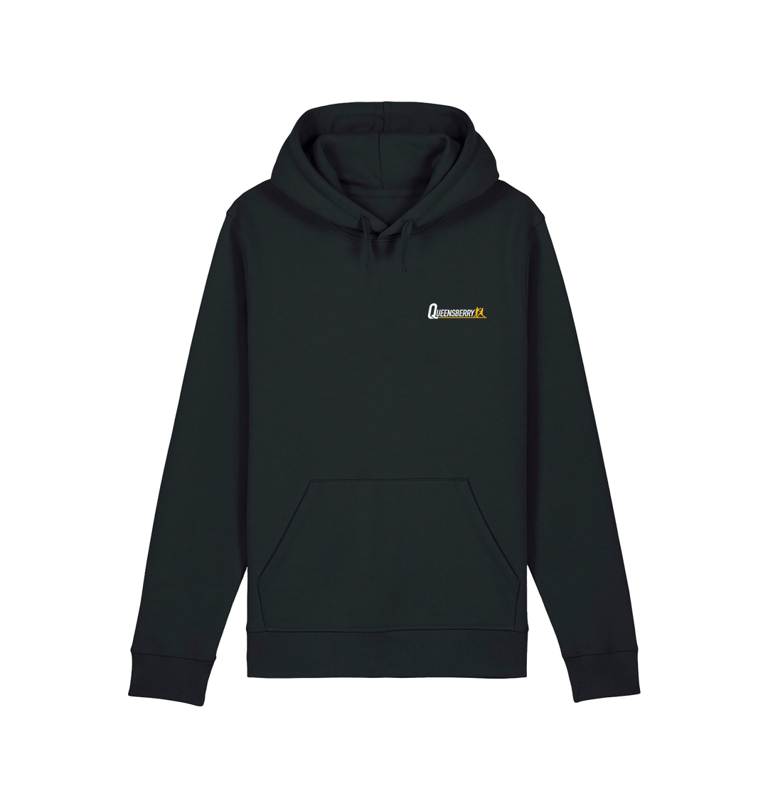 Black Printed Hoody Front