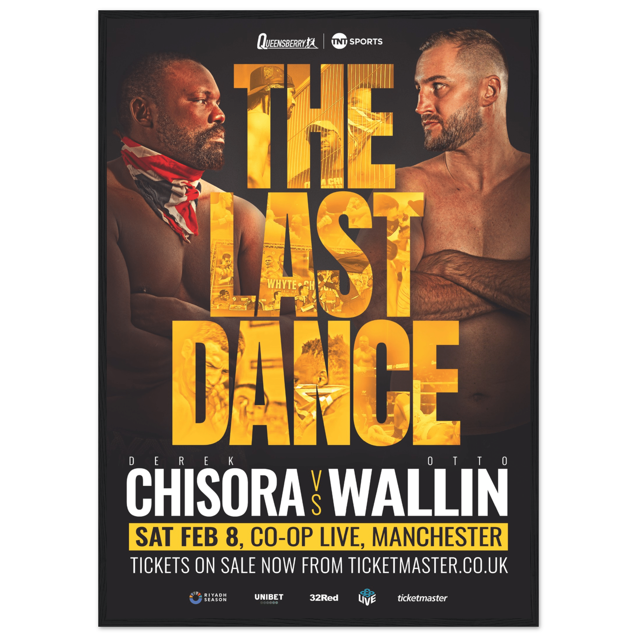 Derek Chisora vs Otto Wallin - Framed Fight Night Official Poster - Queensberry