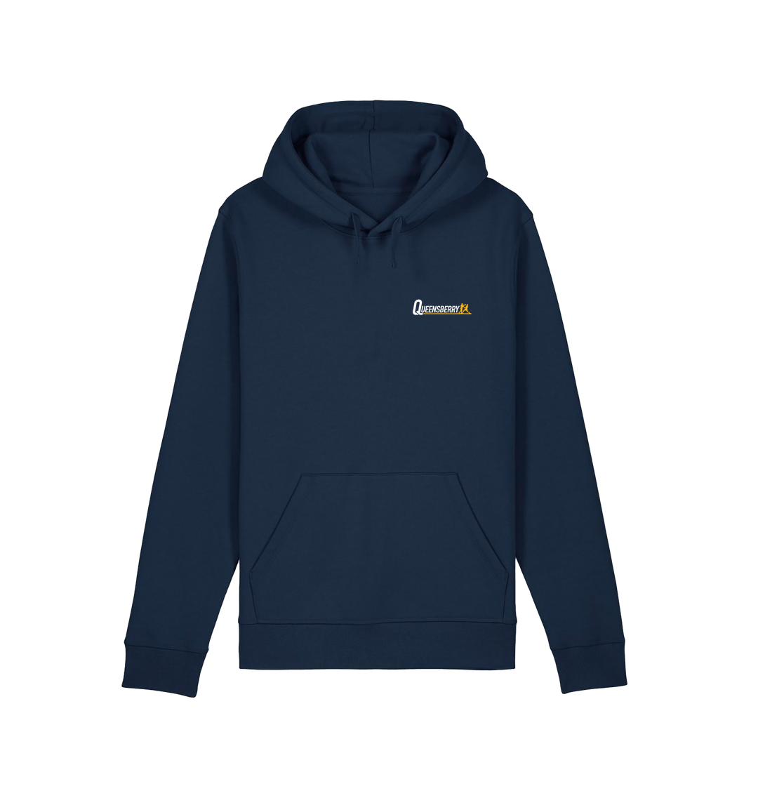 French Navy Printed Hoody Front