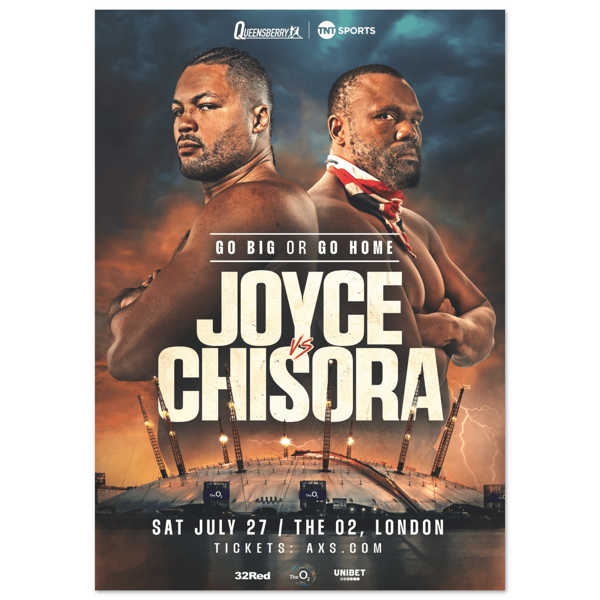 Joe Joyce vs Derek Chisora - Fight Night Official Poster - Queensberry